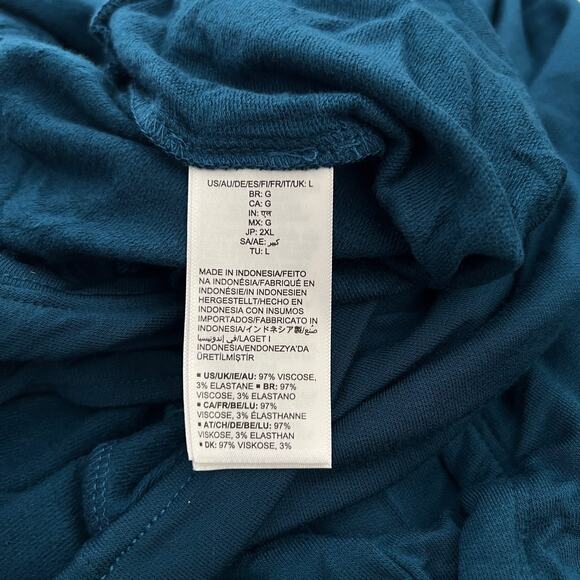 Daily Ritual Women's Supersoft Terry Sleeveless Scoopneck Navy Jumpsuit Size L - Picture 8 of 10